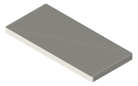 Google Pixel 8 Pro, isometric render of a generated part