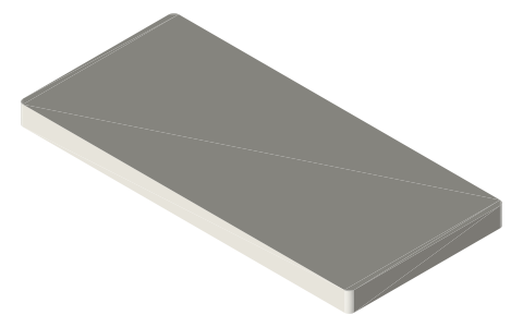 Google Pixel 8, isometric render of a generated part