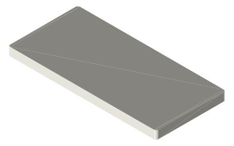 Google Pixel 9 Pro, isometric render of a generated part