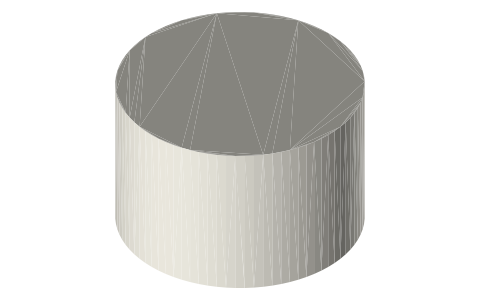 Google Wifi point (2016), isometric render of a generated part