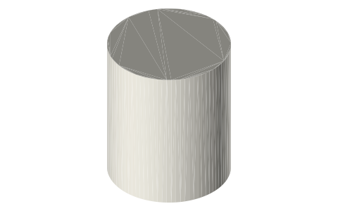 Apple HomePod (1st generation, 2018), isometric render of a generated part