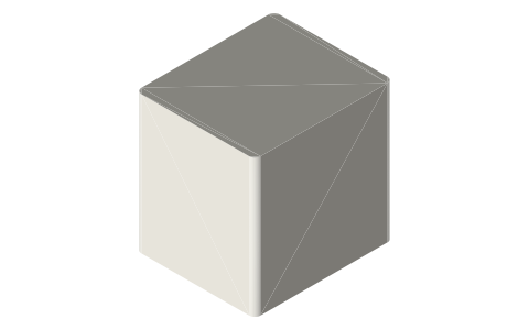 HomePod mini, isometric render of a generated part