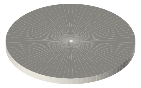 HQProp DP 5.5x4x3 V1S propeller, isometric render of a generated part