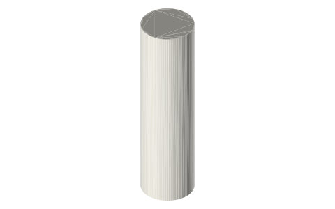 Hydro Flask 20 oz Wide Mouth bottle, isometric render of a generated part