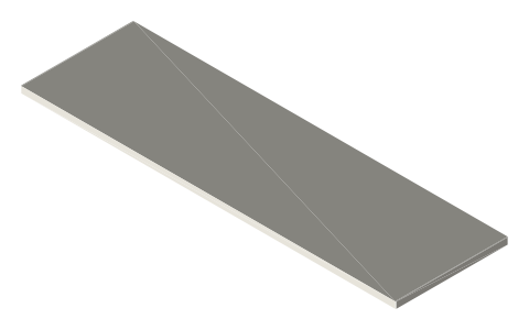 IKEA LAGKAPTEN / LINNMON table tops, ADILS and OLOV legs, MICKE desk dimensions, isometric render of a generated part