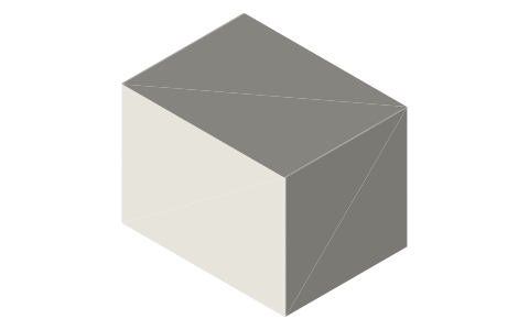 IKEA METOD kitchen cabinet dimensions (frames, legs, hinge holes), isometric render of a generated part