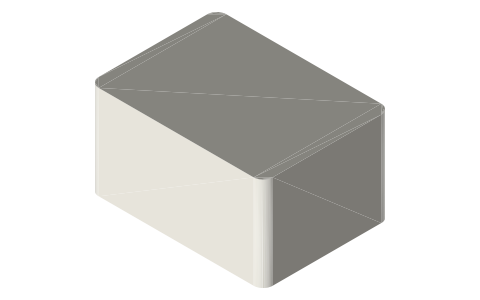 Insta360 Ace Pro 2, isometric render of a generated part