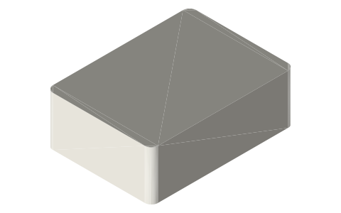 Insta360 GO 3S Action Pod, isometric render of a generated part