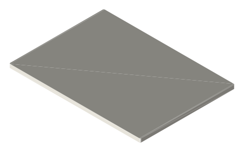 iPad (A16), isometric render of a generated part
