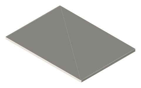 iPad Air 11 (M3), isometric render of a generated part