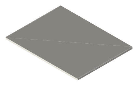 iPad Air 13 (M3), isometric render of a generated part