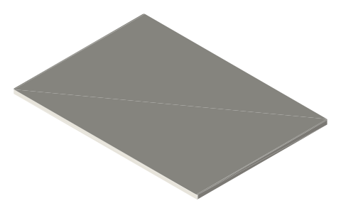 iPad Pro 11 (M4), isometric render of a generated part