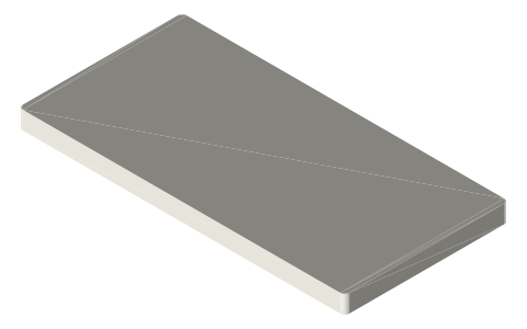 iPhone 11, isometric render of a generated part
