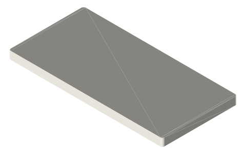 iPhone 12 Pro, isometric render of a generated part