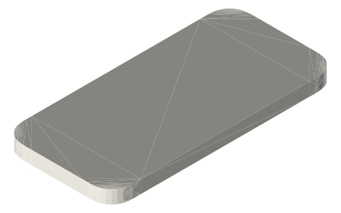 Apple iPhone 18 Pro, isometric render of a generated part