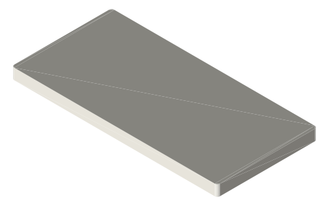 iPhone SE (3rd gen), isometric render of a generated part
