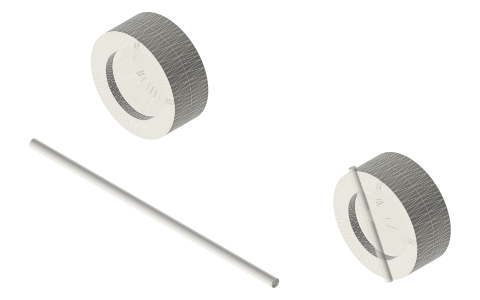 Front kick-up (RC), isometric render of a generated part