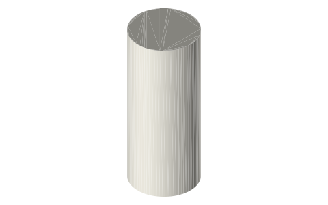 Klean Kanteen TKWide 64 oz insulated bottle (Loop Cap), isometric render of a generated part