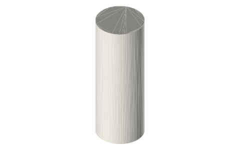 Klean Kanteen Wide 40 oz bottle, non-insulated (Loop Cap), isometric render of a generated part