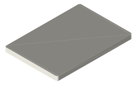 Kobo Clara BW, isometric render of a generated part