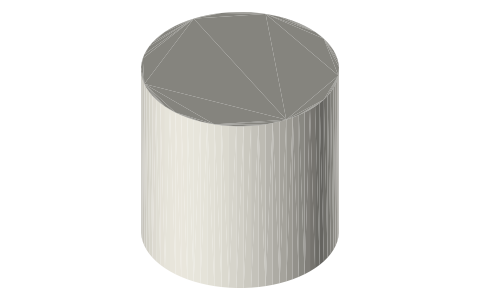KONG Ball w/ Hole Medium (KB1), isometric render of a generated part