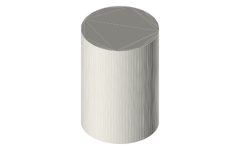 KONG Classic Large (T1), isometric render of a generated part