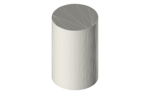 KONG Classic Medium (T2), isometric render of a generated part