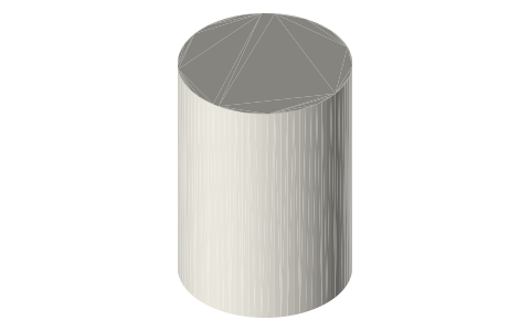 KONG Classic X-Large (KXL), isometric render of a generated part