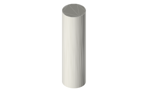 LARQ Bottle Movement PureVis 32 oz / 950 ml, isometric render of a generated part