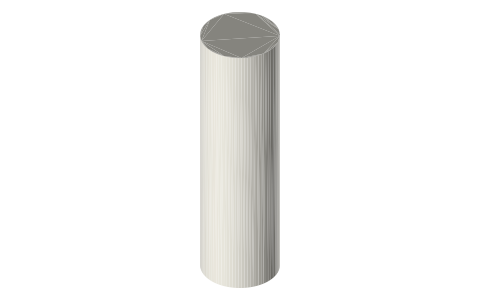 LARQ Bottle PureVis 17 oz / 500 ml, isometric render of a generated part