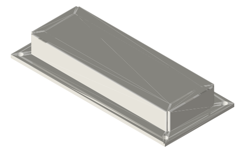 Character LCDs (1602, 2004), 128×64 graphic LCD, 0.96 in OLED, 7-segment displays, isometric render of a generated part