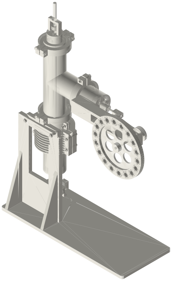 Build list: Tri-clamp rolling-diaphragm Ringbom, 2 in, isometric render of a generated part