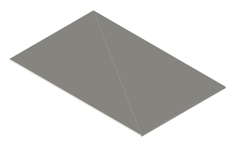 Lost Cities board-game card (70 × 110 mm), isometric render of a generated part