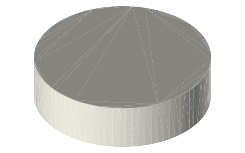 LR1130 button cell (11.6 × 3.1 mm), isometric render of a generated part