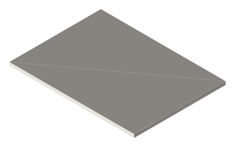 M.2 2230 SSD / module size, isometric render of a generated part