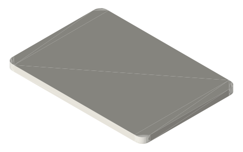 MacBook Neo, isometric render of a generated part