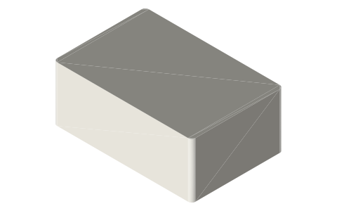 Makita BL1820B battery (18V LXT), isometric render of a generated part