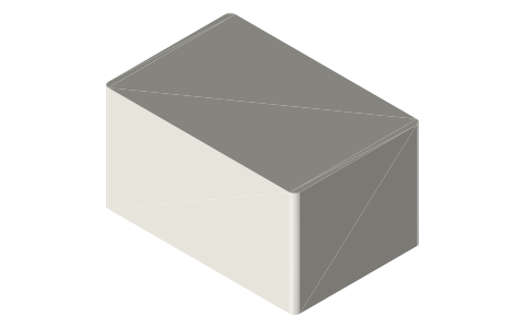 Makita BL1850B battery (18V LXT), isometric render of a generated part