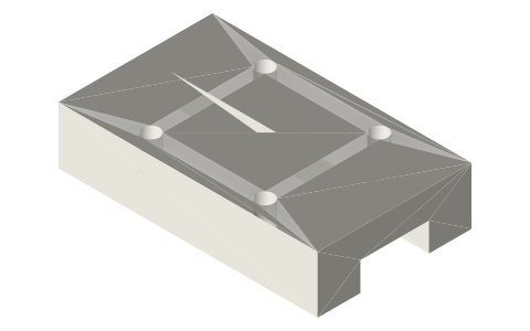 MGN9C/H, MGN12C/H and MGN15H carriages, isometric render of a generated part