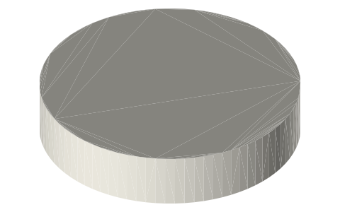 Milwaukee PACKOUT Drinkware Mounting Puck (4932493469), isometric render of a generated part