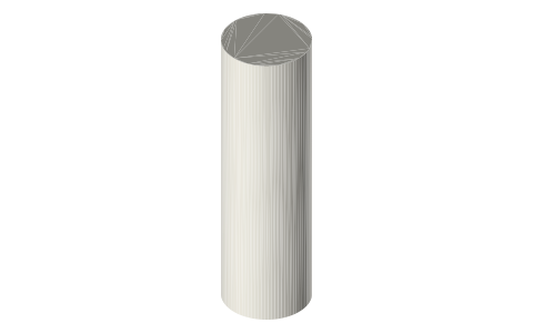 Milwaukee PACKOUT Plastic Bottle 1420 ml with Chug Lid, isometric render of a generated part