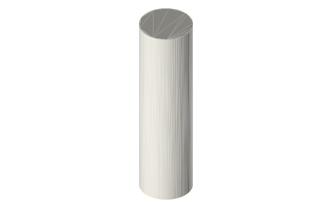 Milwaukee PACKOUT Plastic Bottle 740 ml with Chug Lid, isometric render of a generated part