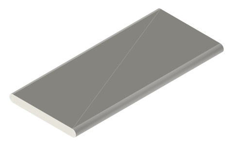 Motorola Edge 50, isometric render of a generated part