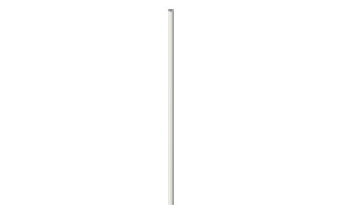 Mr. LongArm Super Tab-Lok extension pole (7508), isometric render of a generated part