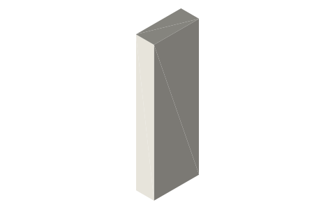 Neodymium block magnets: 30 × 10 × 4 mm, isometric render of a generated part