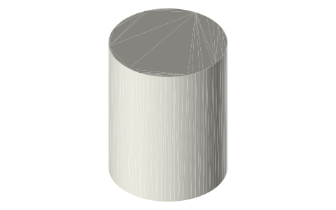 Nikon NIKKOR Z 20mm f/1.8 S lens, isometric render of a generated part
