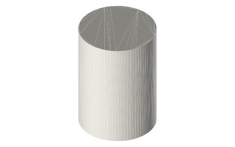 Nikon NIKKOR Z 24-120mm f/4 S lens, isometric render of a generated part