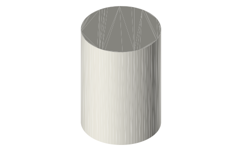 Nikon NIKKOR Z 24-70mm f/2.8 S lens, isometric render of a generated part