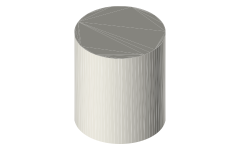 Nikon NIKKOR Z 24-70mm f/4 S lens, isometric render of a generated part