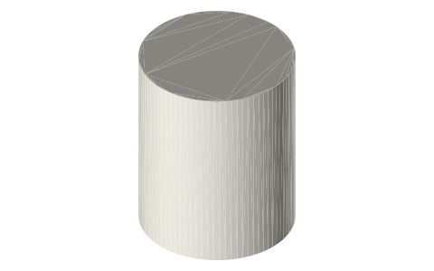 Nikon NIKKOR Z 24mm f/1.8 S lens, isometric render of a generated part